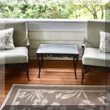 L03. Brown Jordan Elegance chairs with ottomans. 